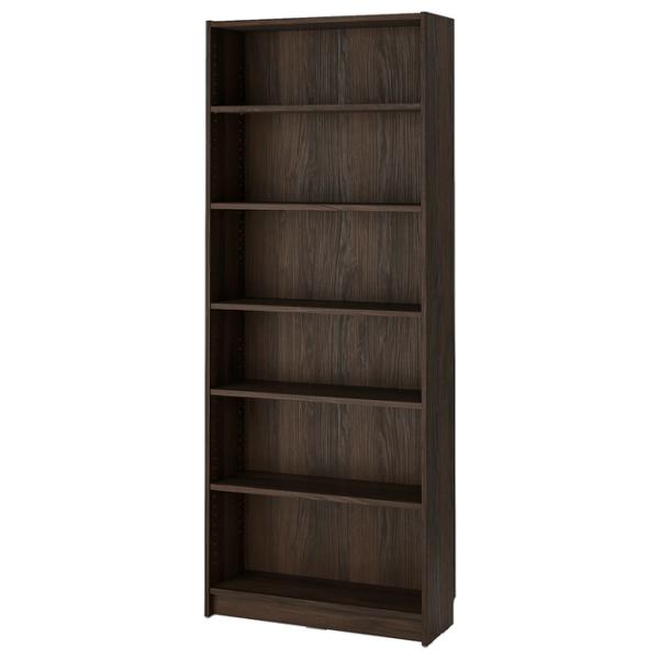 Шкаф с полками Ikea Billy/Oxberg 202 x 120 x 30см / МДФ / Темно Коричневый photo 3