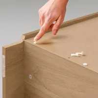 Шкаф с полками Ikea Billy/Oxberg 202 x 120 x 30см / МДФ / Дуб photo 6