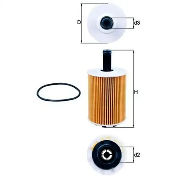 Масляный фильтр Mahle OX 188D MHL-OX 188D photo 3 Масляный фильтр Mahle OX 188D MHL-OX 188D photo 3