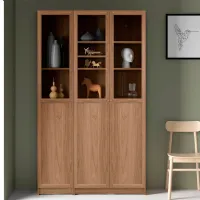 Dulap cu polițe Ikea Billy/Oxberg 202 x 120 x 30 / MDF / Stejar photo 4