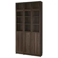Dulap cu polițe Ikea Billy/Oxberg 237 x 120 x 30 / MDF / Dark Brown