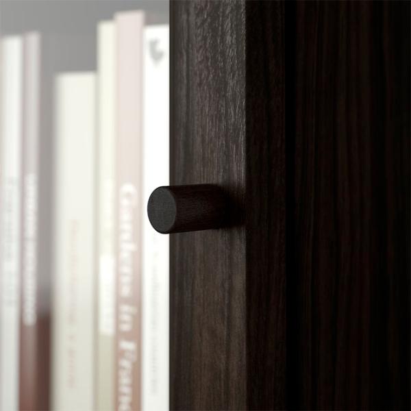 Шкаф с полками Ikea Billy/Oxberg 237 x 120 x 30см / МДФ / Темно Коричневый photo 6