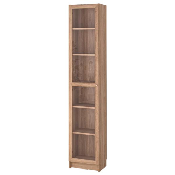 Dulap cu polițe Ikea Billy/Oxberg 202 x 40 x 30 / MDF / Stejar photo 1 Dulap cu polițe Ikea Billy/Oxberg 202 x 40 x 30 / MDF / Stejar photo 1