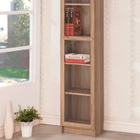 Шкаф с полками Ikea Billy/Oxberg 202 x 40 x 30см / МДФ / Дуб photo 4