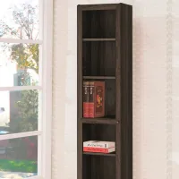 Шкаф с полками Ikea Billy/Oxberg 202 x 40 x 30см / МДФ / Темно Коричневый photo 5