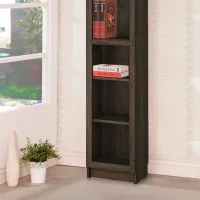 Шкаф с полками Ikea Billy/Oxberg 202 x 40 x 30см / МДФ / Темно Коричневый photo 6