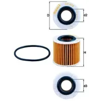 Filtru de ulei Mahle OX 416D1 MHL-OX 416D1 photo 5