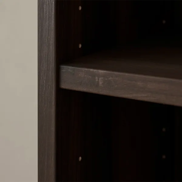 Шкаф с полками Ikea Billy/Oxberg 202 x 160 x 30см / МДФ / Темно Коричневый photo 2