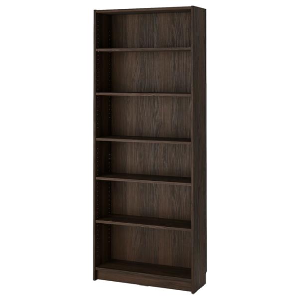 Шкаф с полками Ikea Billy/Oxberg 202 x 160 x 30см / МДФ / Темно Коричневый photo 3