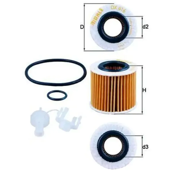 Масляный фильтр Mahle OX 416D2 MHL-OX 416D2 photo 5 Масляный фильтр Mahle OX 416D2 MHL-OX 416D2 photo 5