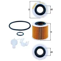 Filtru de ulei Mahle OX 416D2 MHL-OX 416D2 photo 5