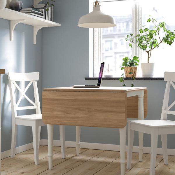 Set masă și scaune Ikea Danderyd/Ingolf Dreptunghiulară / Lemn / Oak veneer photo 4