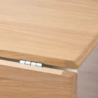 Set masă și scaune Ikea Danderyd/Ingolf Dreptunghiulară / Lemn / Oak veneer photo 7