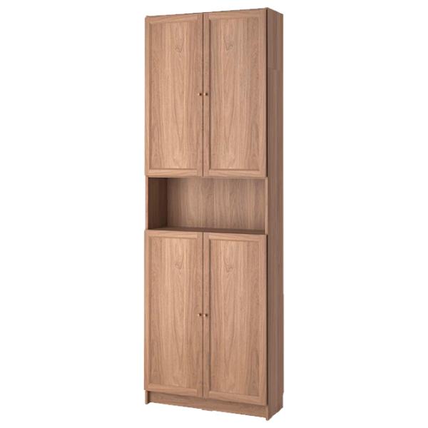 Шкаф с полками Ikea Billy/Oxberg 237 x 80 x 30см / МДФ / Дуб photo 1