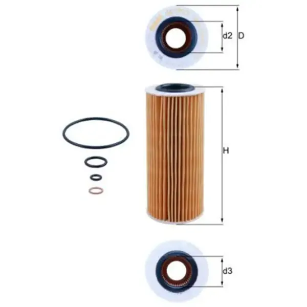 Масляный фильтр Mahle OX 177/3D MHL-OX 177/3D photo 5