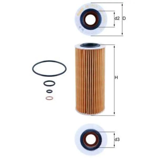 Масляный фильтр Mahle OX 177/3D MHL-OX 177/3D photo 5