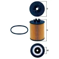 Filtru de ulei Mahle OX 173/2D MHL-OX 173/2D photo 5