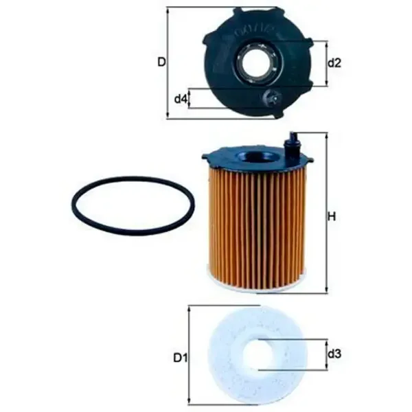Масляный фильтр Mahle OX 171/2D MHL-OX 171/2D photo 5 Масляный фильтр Mahle OX 171/2D MHL-OX 171/2D photo 5