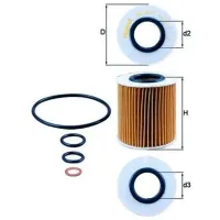 Filtru de ulei Mahle OX 166/1D MHL-OX 166/1D photo 5