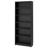 Шкаф с полками Ikea Billy/Hogbo 202 x 160 x 30см / МДФ / Дуб черный photo 3