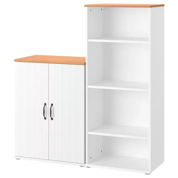 Dulap cu polițe Ikea Skruvby 140 x 130 x 38 / MDF / White photo 1 Dulap cu polițe Ikea Skruvby 140 x 130 x 38 / MDF / White photo 1