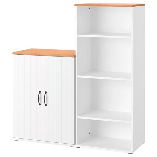 Dulap cu polițe Ikea Skruvby 140 x 130 x 38 / MDF / White photo 1 Dulap cu polițe Ikea Skruvby 140 x 130 x 38 / MDF / White photo 1