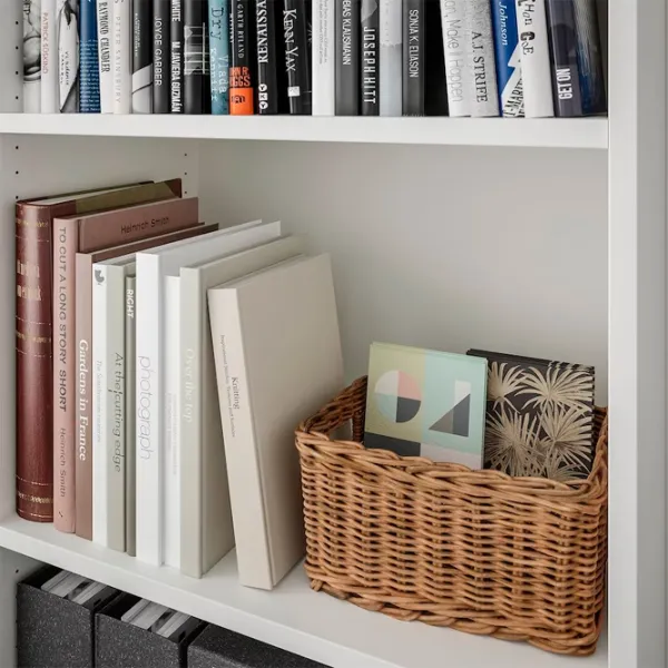 Dulap cu polițe Ikea Skruvby 140 x 130 x 38 / MDF / White photo 4 Dulap cu polițe Ikea Skruvby 140 x 130 x 38 / MDF / White photo 4