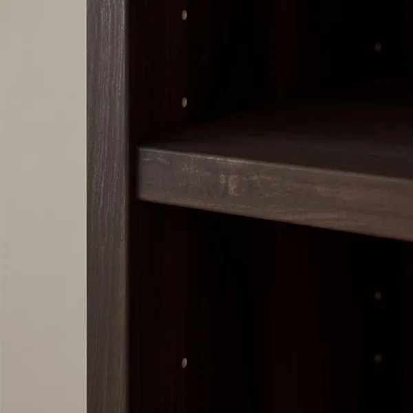 Шкаф с полками Ikea Billy/Oxberg 202 x 160 x 30см / МДФ / Темно Коричневый photo 3