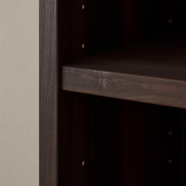 Шкаф с полками Ikea Billy/Oxberg 202 x 160 x 30см / МДФ / Темно Коричневый photo 3