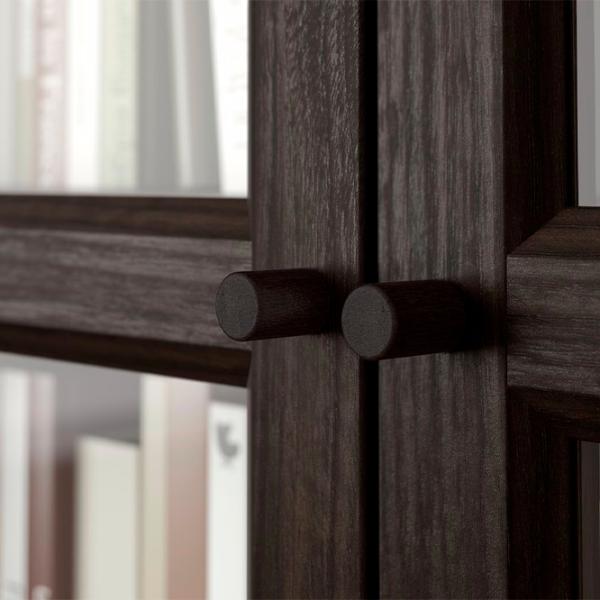 Шкаф с полками Ikea Billy/Oxberg 202 x 80 x 30см / МДФ / Темно Коричневый photo 4 Шкаф с полками Ikea Billy/Oxberg 202 x 80 x 30см / МДФ / Темно Коричневый photo 4