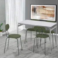 Set masă și scaune Ikea Grasala/Ostano/Remmarn Dreptunghiulară / PAL / White photo 4