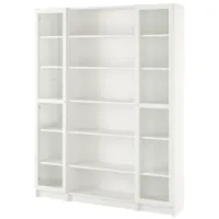 Dulap cu polițe Ikea Billy/Oxberg 202 x 160 x 30 / MDF / White
