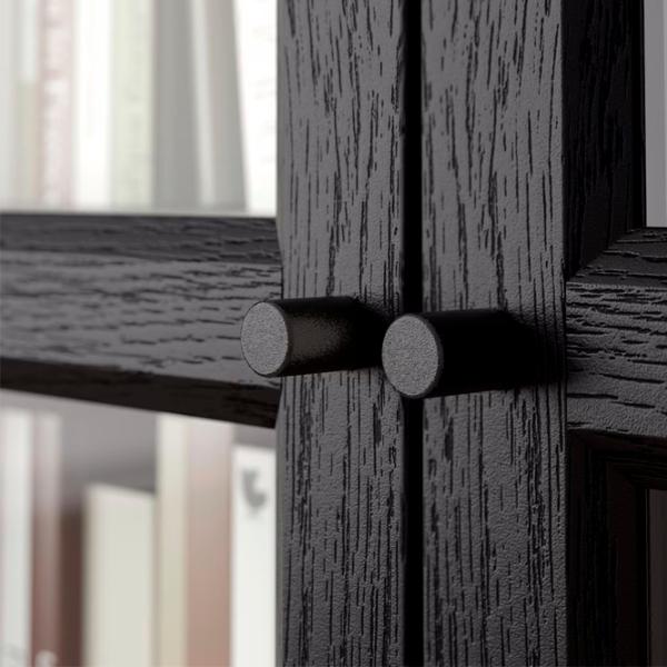 Шкаф с полками Ikea Billy/Oxberg 202 x 80 x 30см / МДФ / Дуб черный photo 4