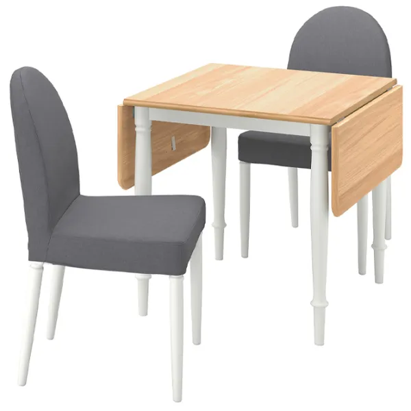 Обеденные стол со стульями Ikea Danderyd/Vissle Квадратная / ДСП / Дубовый шпон photo 1 Обеденные стол со стульями Ikea Danderyd/Vissle Квадратная / ДСП / Дубовый шпон photo 1