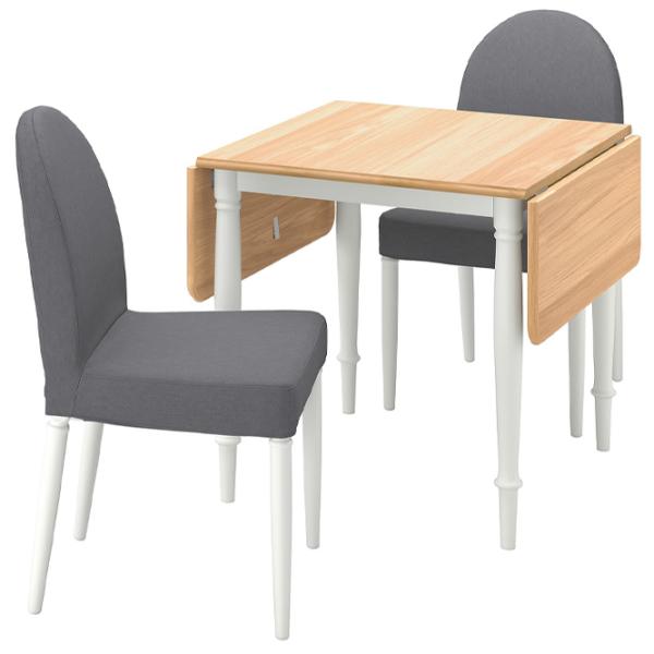 Обеденные стол со стульями Ikea Danderyd/Vissle Квадратная / ДСП / Дубовый шпон photo 1 Обеденные стол со стульями Ikea Danderyd/Vissle Квадратная / ДСП / Дубовый шпон photo 1