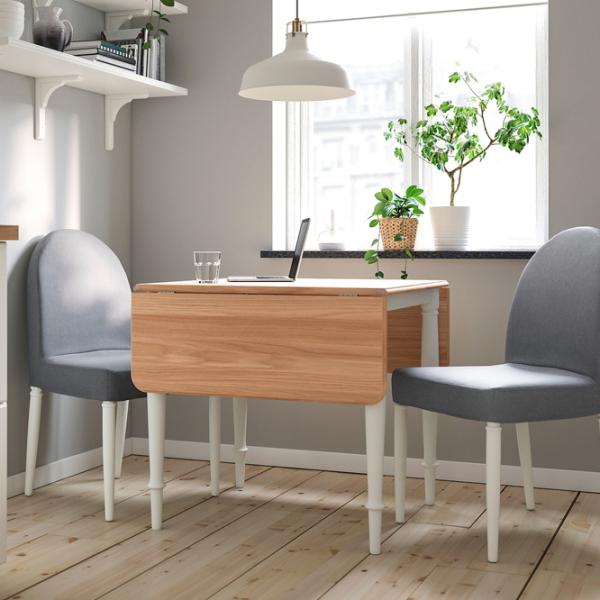 Обеденные стол со стульями Ikea Danderyd/Vissle Квадратная / ДСП / Дубовый шпон photo 5 Обеденные стол со стульями Ikea Danderyd/Vissle Квадратная / ДСП / Дубовый шпон photo 5