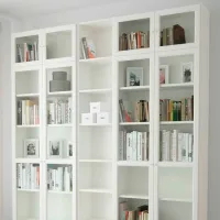 Dulap cu polițe Ikea Billy/Oxberg 237 x 200 x 30 / MDF / White photo 2