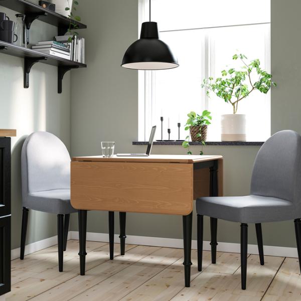 Обеденные стол со стульями Ikea Danderyd/Vissle Квадратная / ДСП / Шпон сосны photo 4
