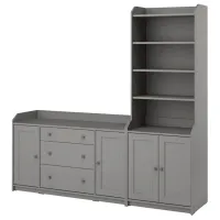 Dulap cu polițe Ikea Hauga 199 x 210 x 46 / PAL / Gray