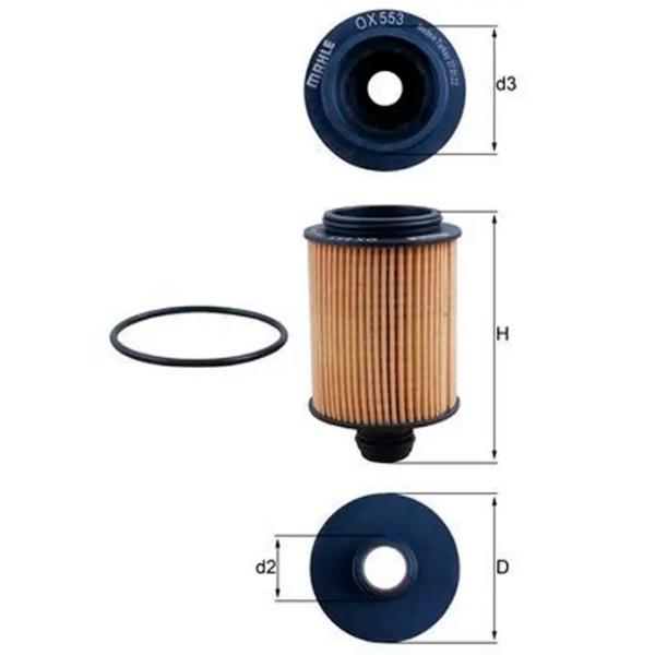Filtru de ulei Mahle OX 553D MHL-OX 553D photo 5
