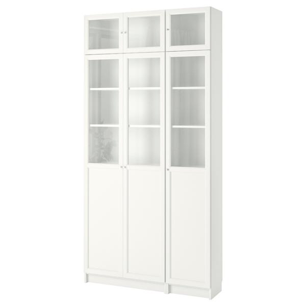 Шкаф с полками Ikea Billy/Oxberg 237 x 120 x 30см / МДФ / White photo 1