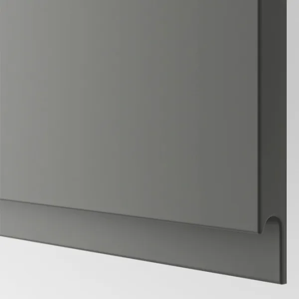 Шкаф с полками Ikea Besta 202 x 120 x 42см / МДФ / Темно серый - Белый photo 2