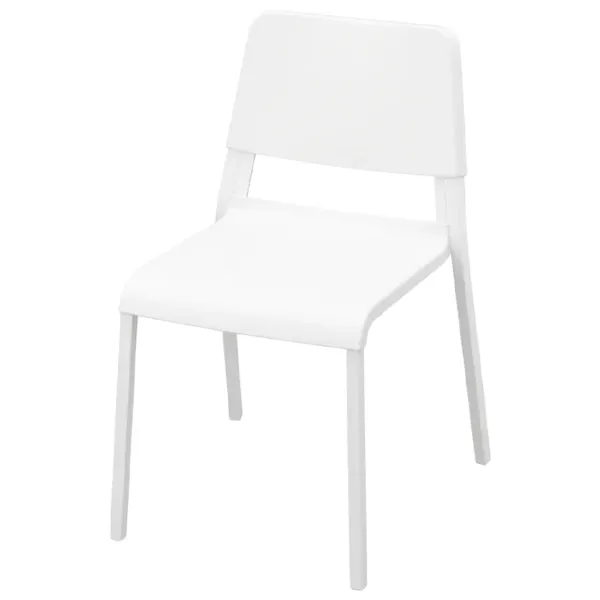 Обеденные стол со стульями Ikea Melltorp/Teodores Прямоугольная / ДСП / Белый photo 3