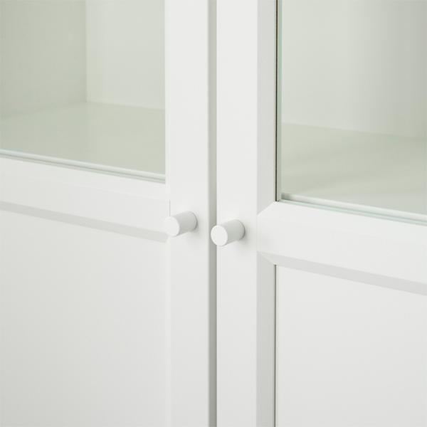 Шкаф с полками Ikea Billy/Oxberg 202 x 160 x 30см / МДФ / White photo 3