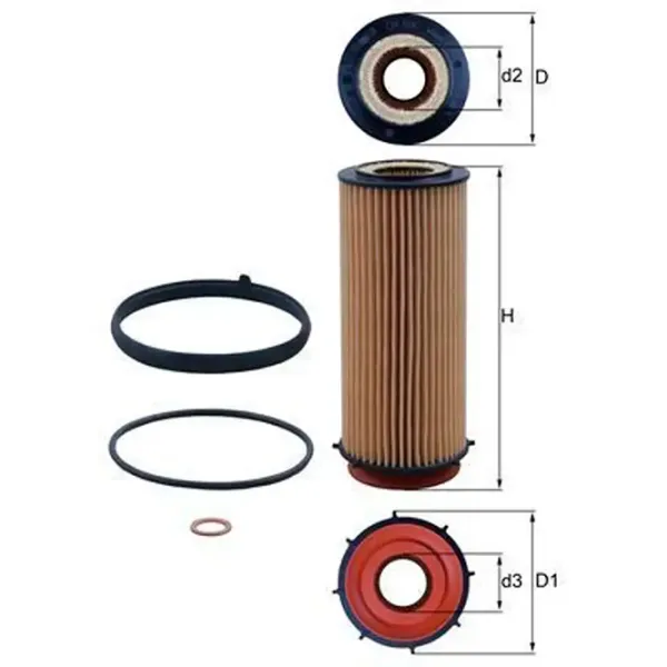 Filtru de ulei Mahle OX 560D MHL-OX 560D photo 5