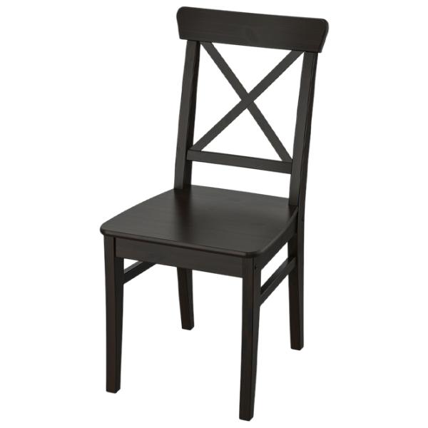 Обеденные стол со стульями Ikea Danderyd/Ingolf Прямоугольная / МДФ / Черный photo 3