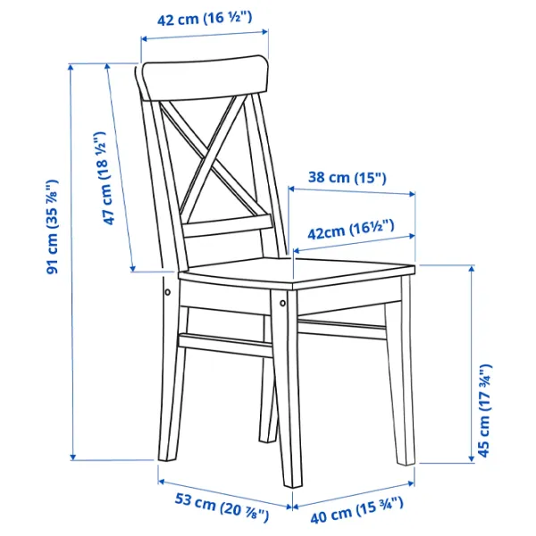 Обеденные стол со стульями Ikea Danderyd/Ingolf Прямоугольная / МДФ / Черный photo 8