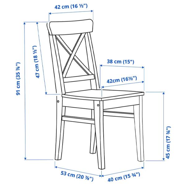 Обеденные стол со стульями Ikea Danderyd/Ingolf Прямоугольная / МДФ / Черный photo 8