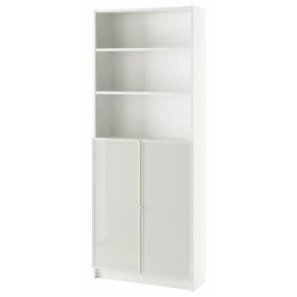 Шкаф с полками Ikea Billy/Hogbo 202 x 80 x 30см / МДФ / White photo 1 Шкаф с полками Ikea Billy/Hogbo 202 x 80 x 30см / МДФ / White photo 1
