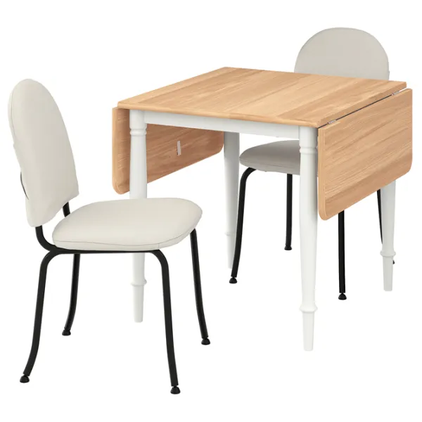 Обеденные стол со стульями Ikea Danderyd/Ebbalycke/Idekulla Квадратная / ДСП / Дубовый шпон photo 1